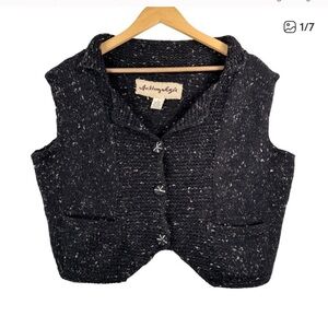 ANTHROPOLOGIE WOOL/SILK CROP VEST